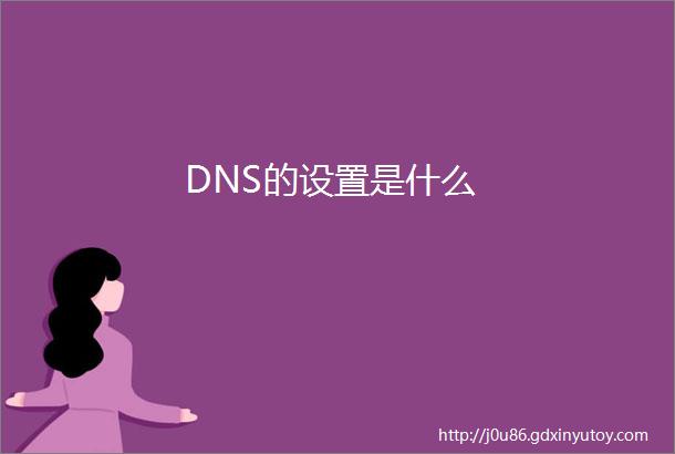 DNS的设置是什么